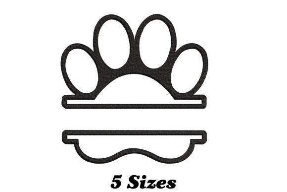 Split Paw Print: A Seasonal Embroidery Staple